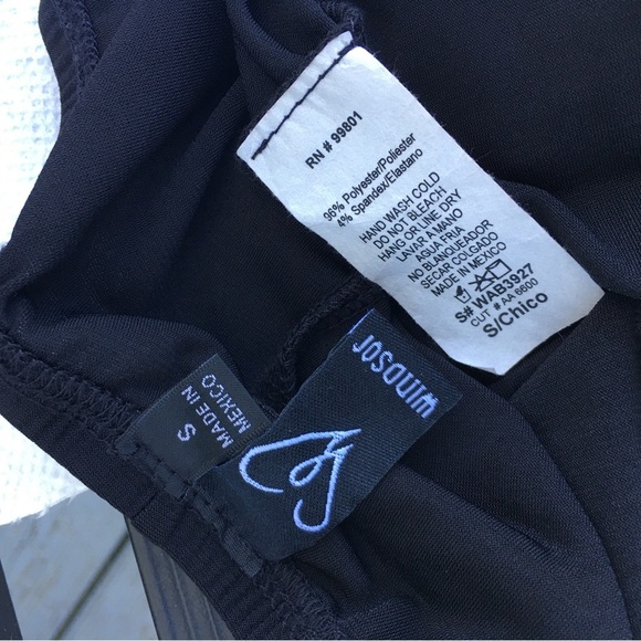 back less black romper with ties neck and open under chest. - Picture 2 of 8